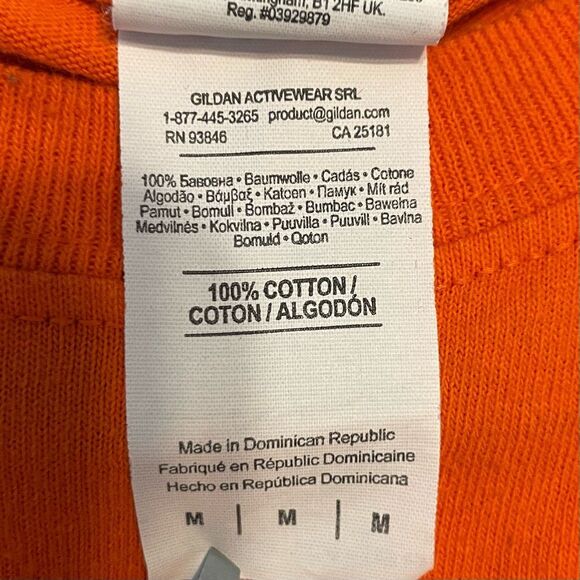 Virginia Tech Graphic Tee Shirt Orange Maroon Hokie Nation Cassell Guard College - Picture 4 of 4